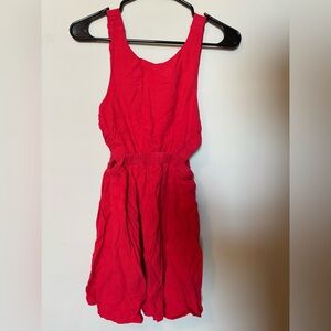 Vestique Red backless Sundress